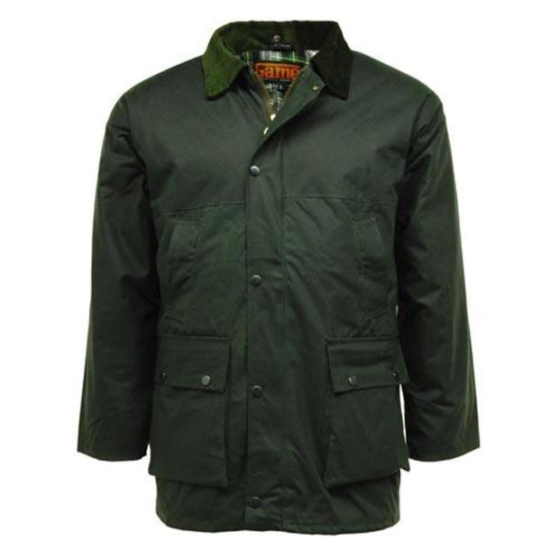 Game Classic Padded Wax Jacket up to 5XL Olive