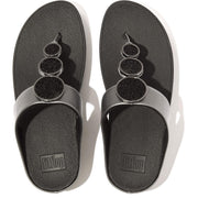 Fitflop Halo Toe Post Sandals Pewter Black