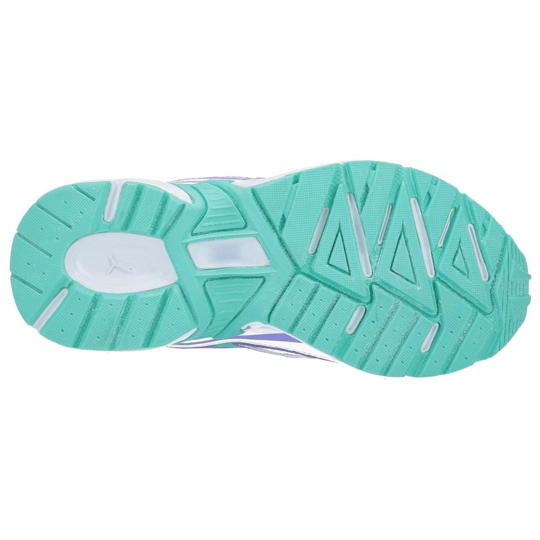 Puma Axis Mesh V2 Touch Fastening Boys Trainers Lime/Blue/White