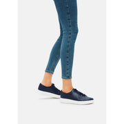 Fitflop Rally Leather Trainers Midnight Navy