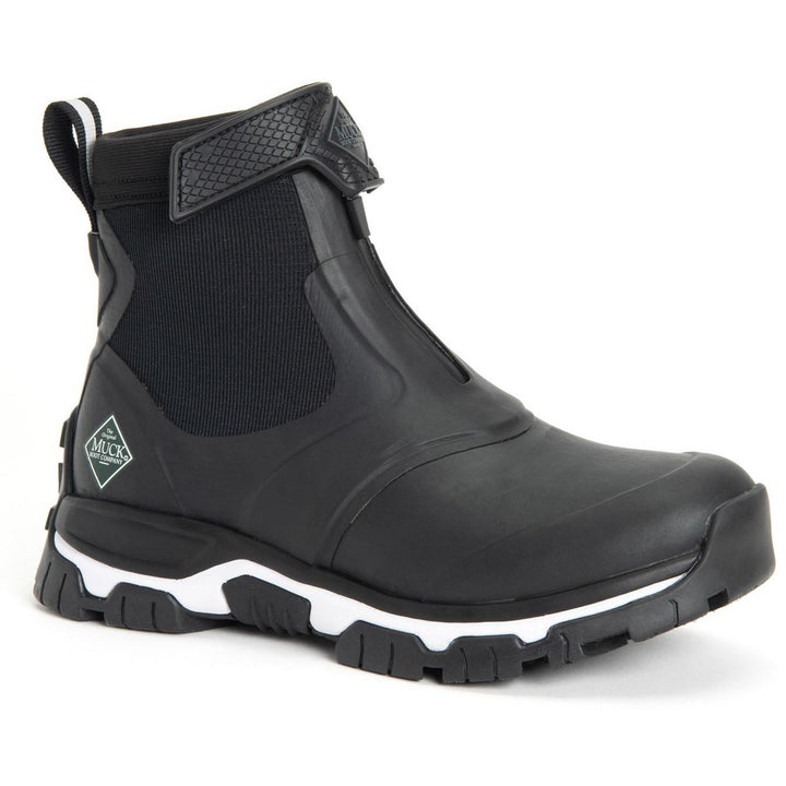 Muck Boots Apex Mid Zip Wellington Black/White