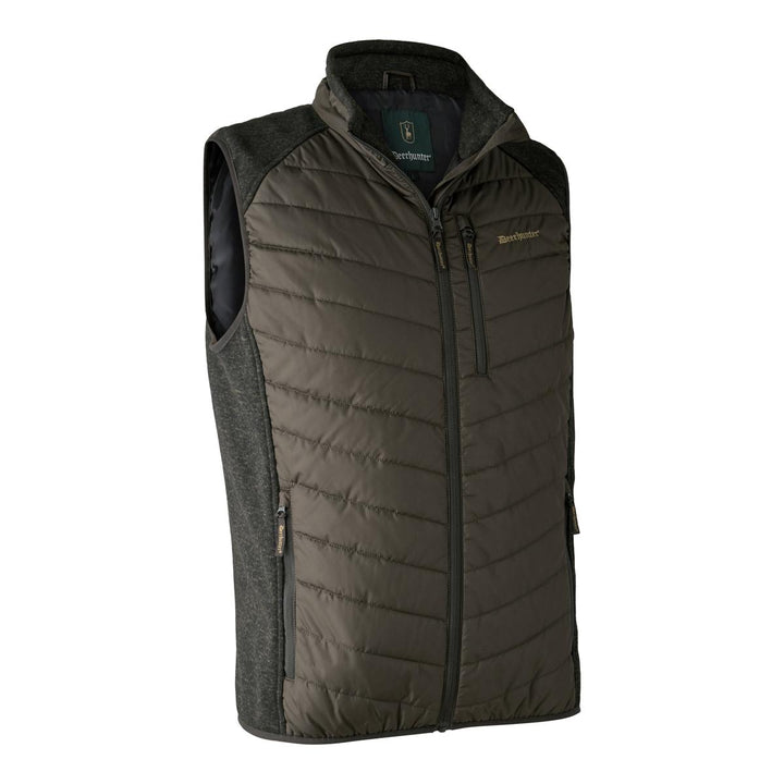 Deerhunter Moor Padded Waistcoat w. Knit  Timber