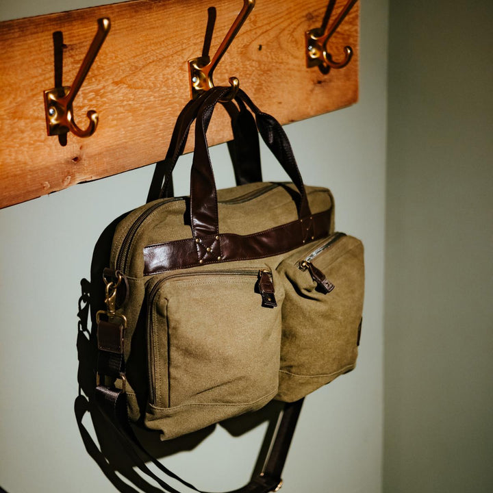 SwedTeam Crest Briefcase Ivy Green