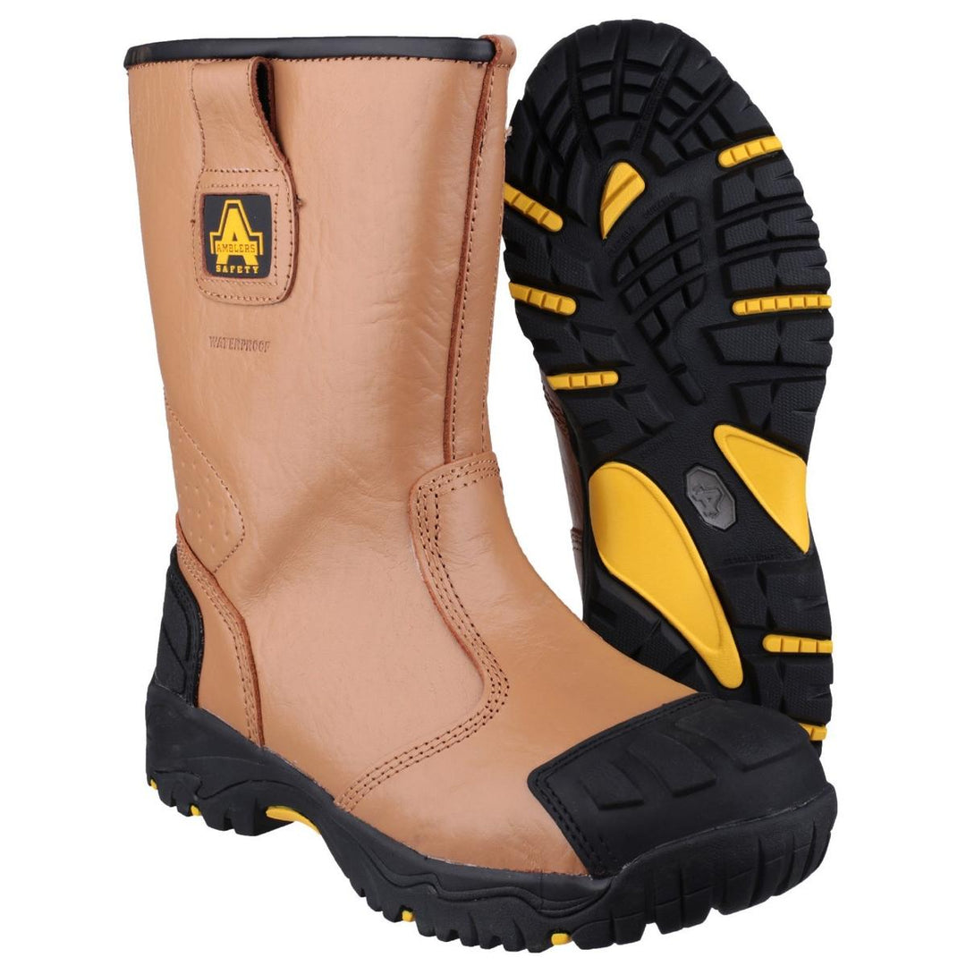 Amblers Safety FS143 Waterproof pull on Safety Rigger Boot Tan