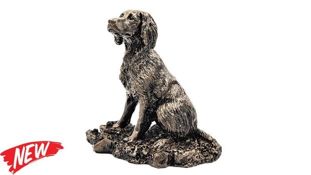 Bisley Patina Bronze Sculpture Spaniel Sitting