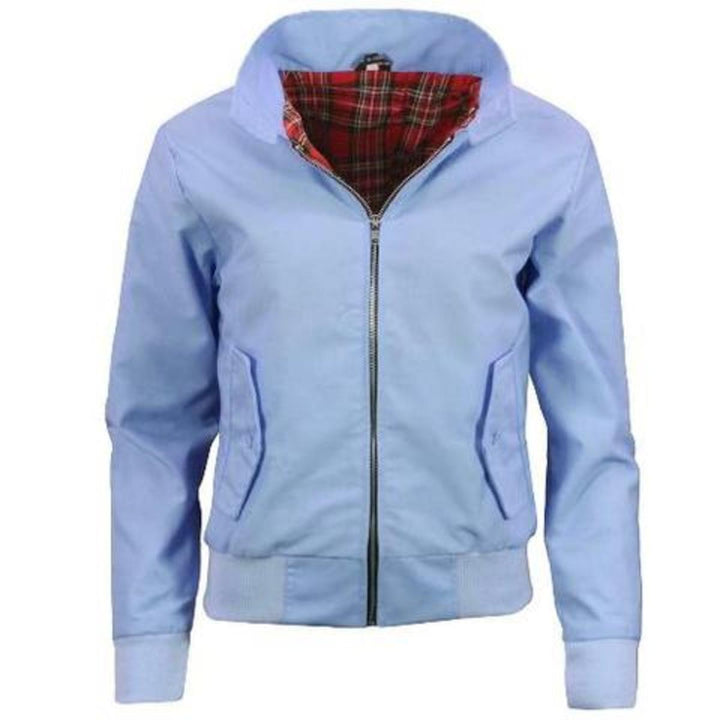 Urban Road Ladies Classic Vintage Harrington Jacket - Sky