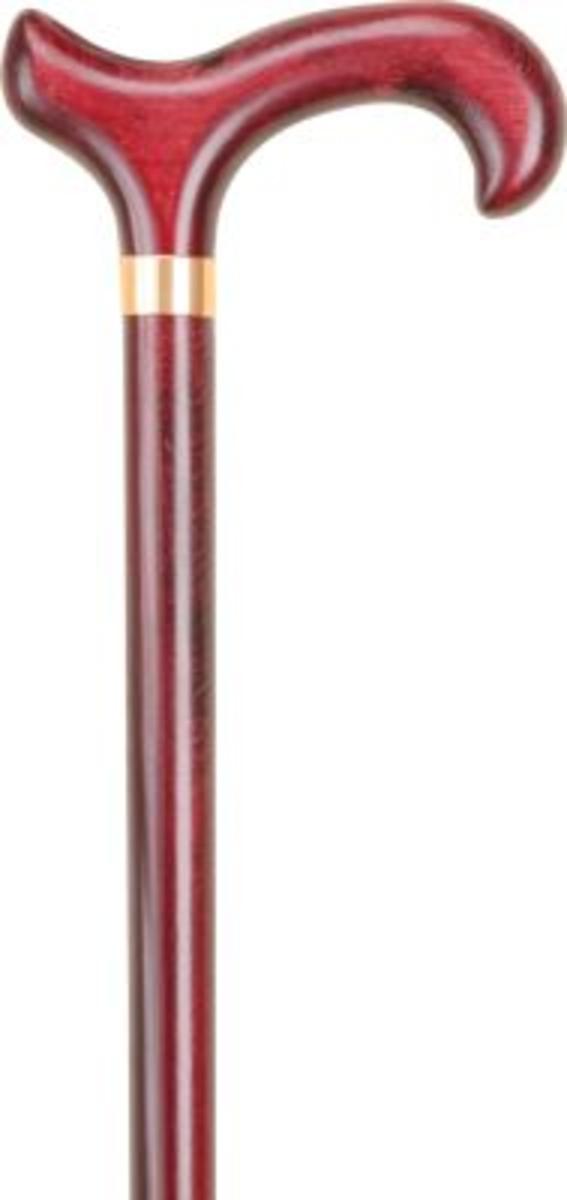Bisley Mahogany Derby Cane with Collar