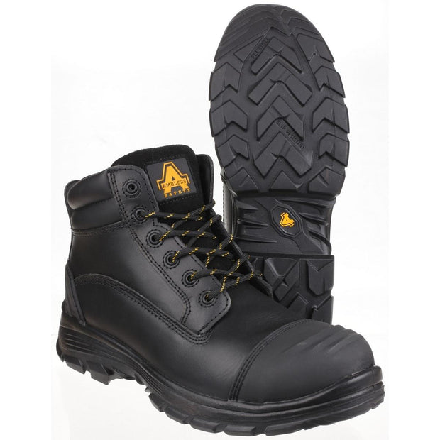 Amblers Safety AS201 QUANTOK S3 PU/RUBBER SAFETY BOOT Black