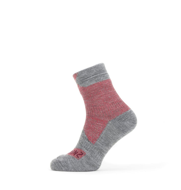 Sealskinz Waterproof All Weather Ankle Length SockRed/Grey MarlUnisex