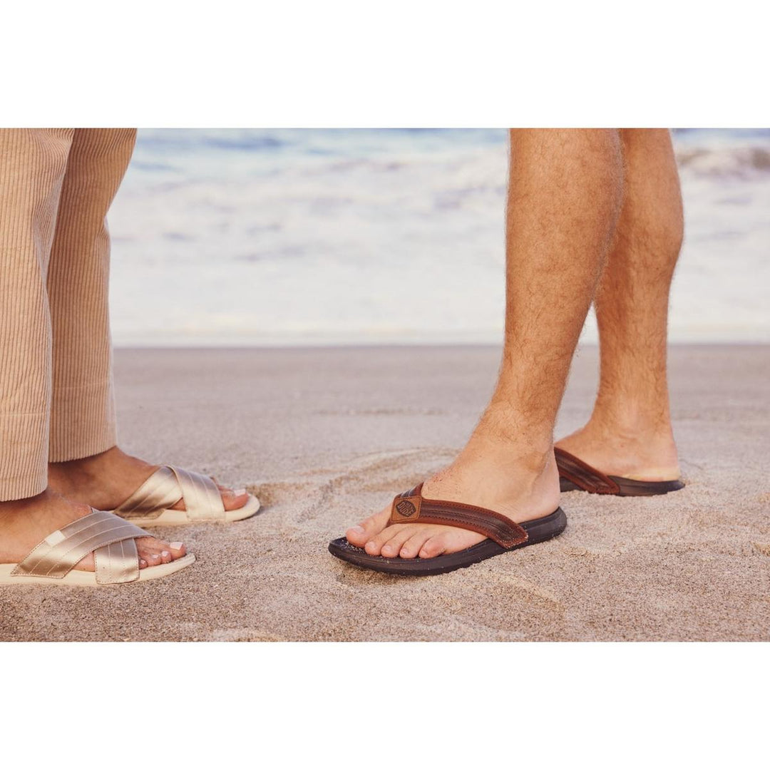 HEYDUDE Christi Slide Distressed Sandal Metallic