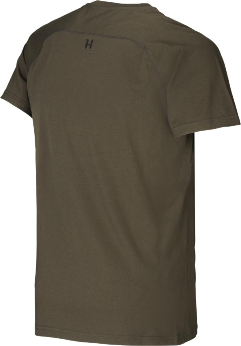 Harkila logo t-shirt 2-pack Willow green/Slate brown