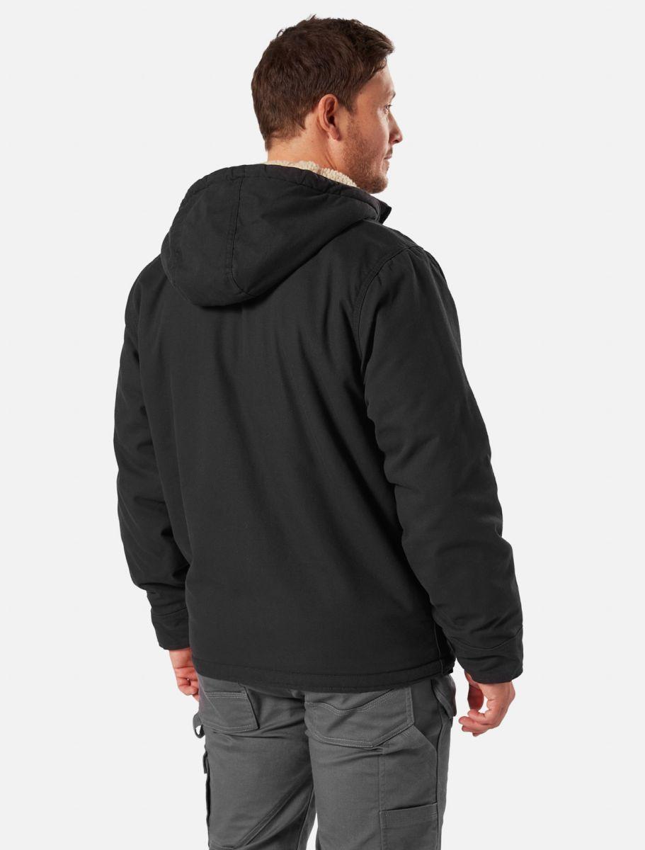 Dickies Sherpa Lined Duck Jacket Rinsed Black