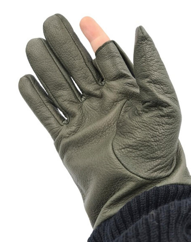 Bisley Leather Gloves - Green