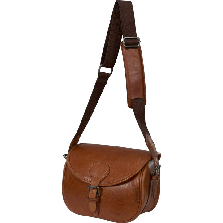Härkila Retrieve Leather Cartridge Bag 125 Cartridges Cognac