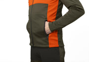 Seeland Elliot fleece Pine green/Hi-Vis orange