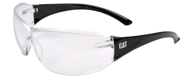 Caterpillar Shield Safety Frame Glasses Clear Black