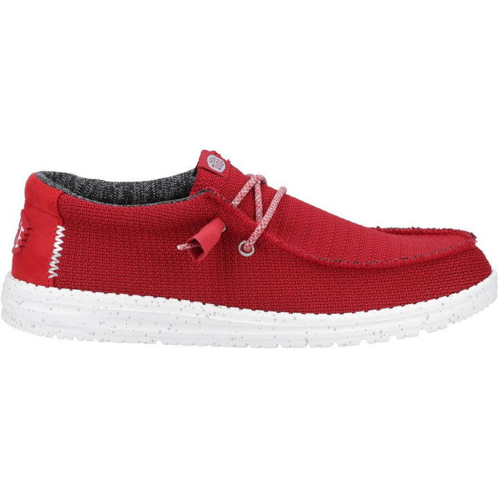 HEYDUDE Wally Sport Mesh Shoe Dark Red