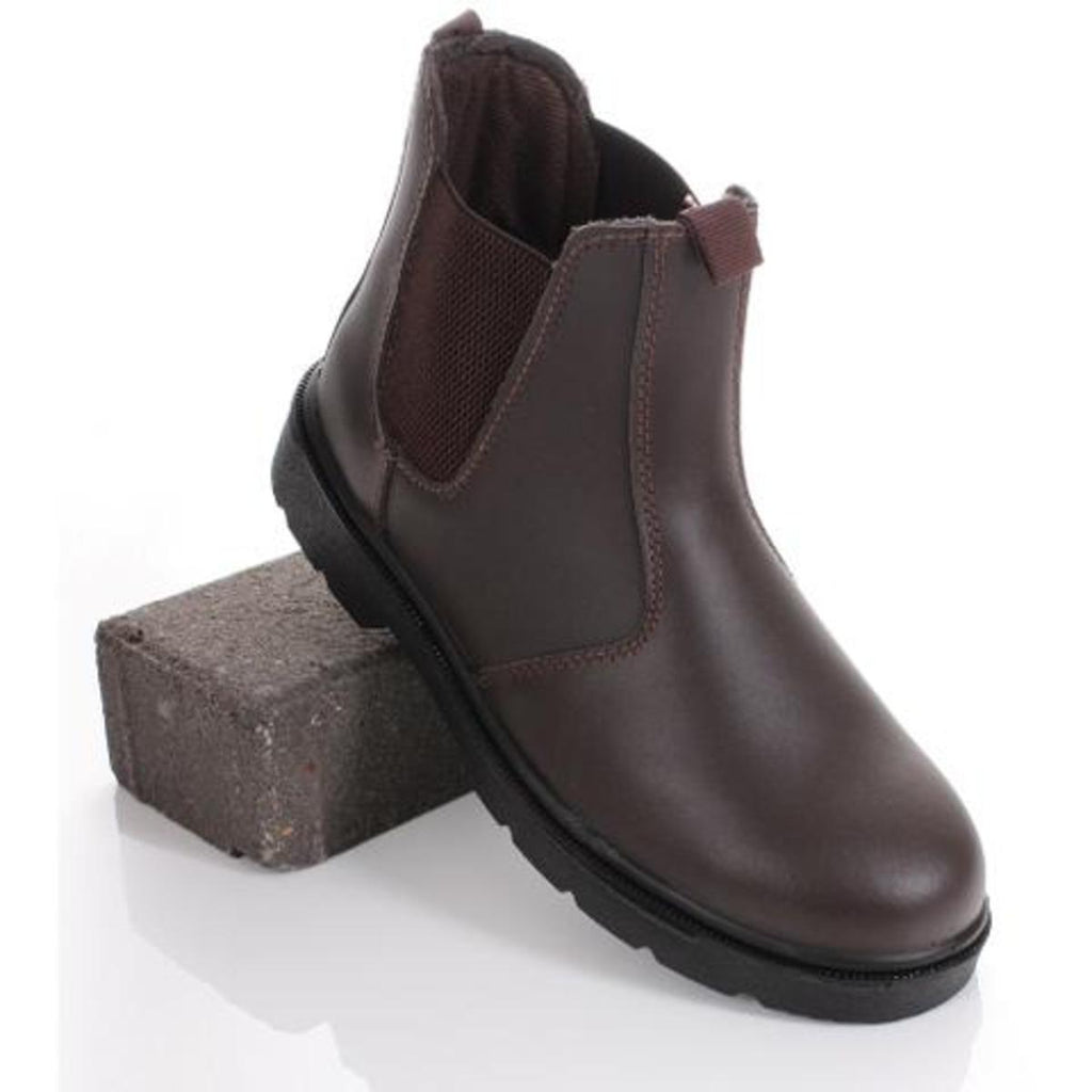 Blackrock Men's Steel Toe Chukka Safety Boots – Leather Work Boots With Protective Sole