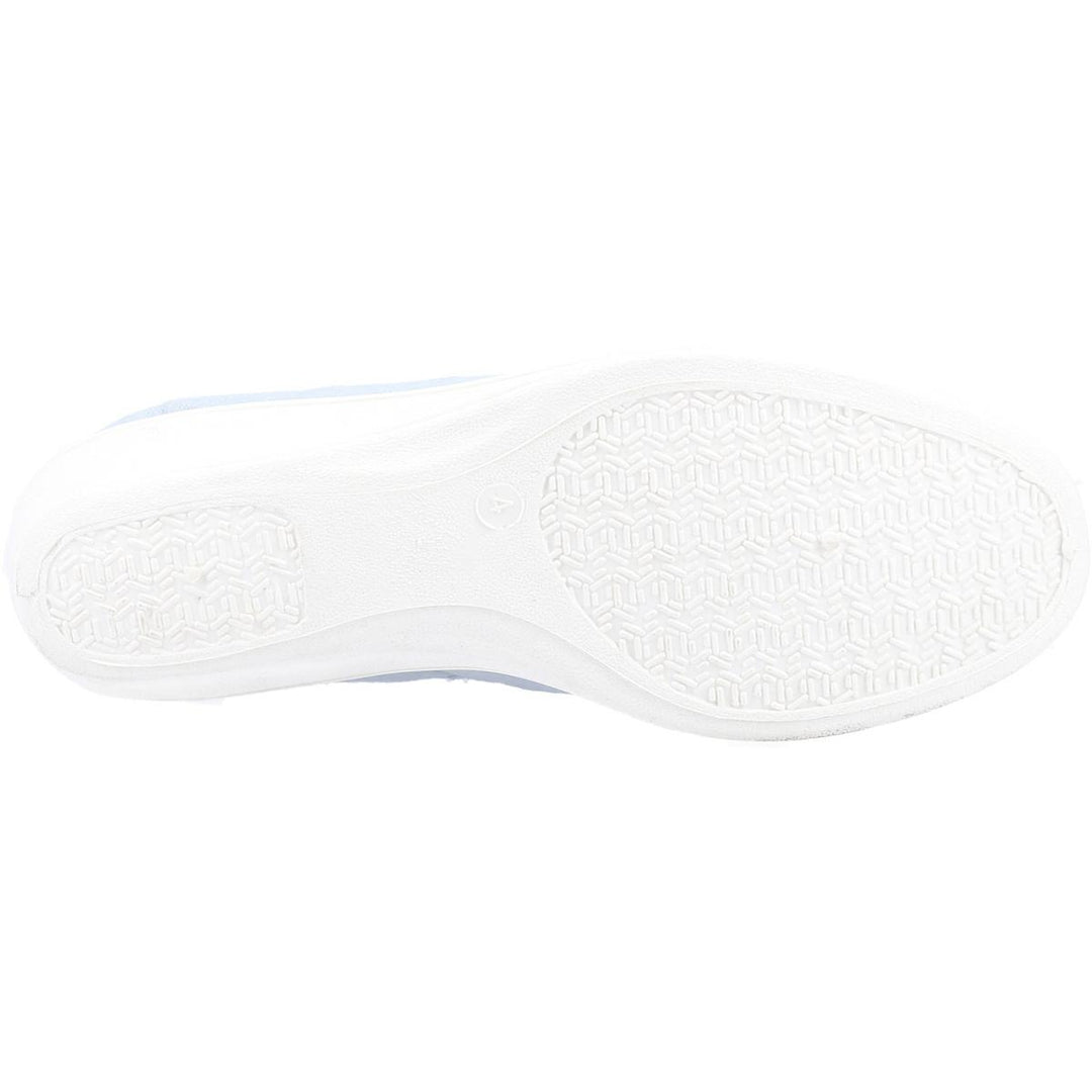 Mirak Bessie Twin Gusset Canvas Slip On Shoe Green