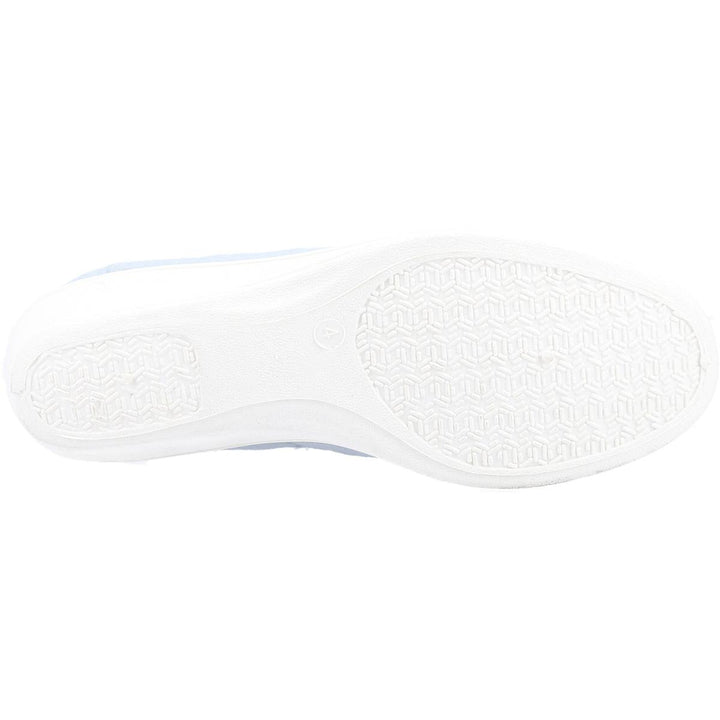 Mirak Bessie Twin Gusset Canvas Slip On Shoe Green