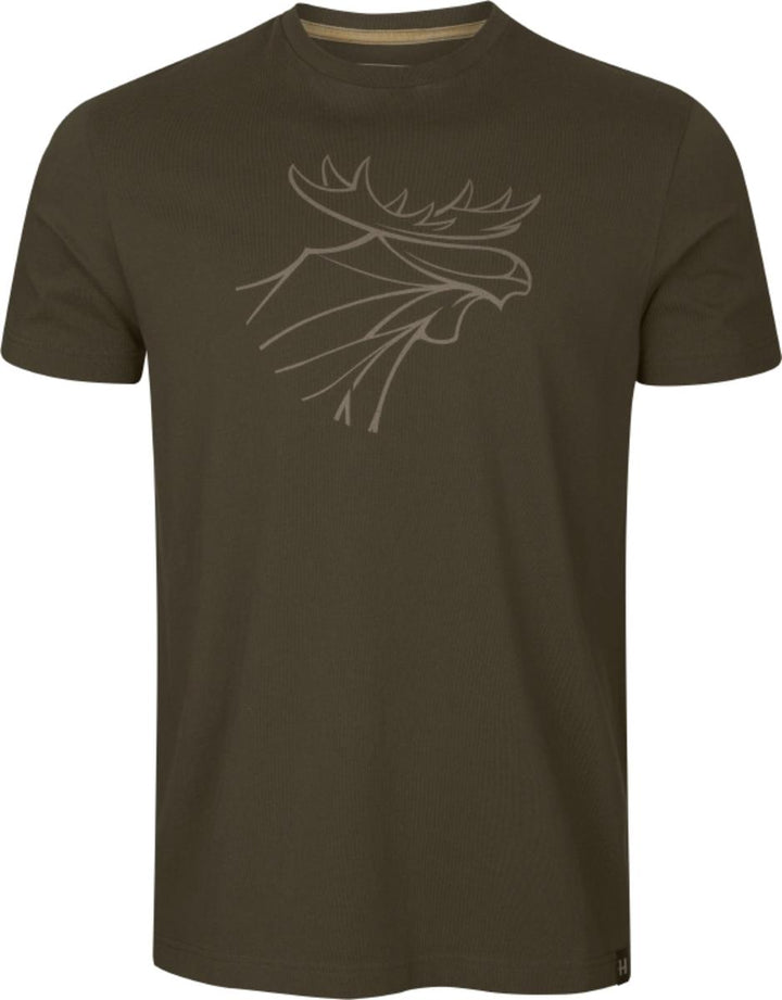 Harkila Härkila graphic t-shirt 2-pack Willow green/Burgundy