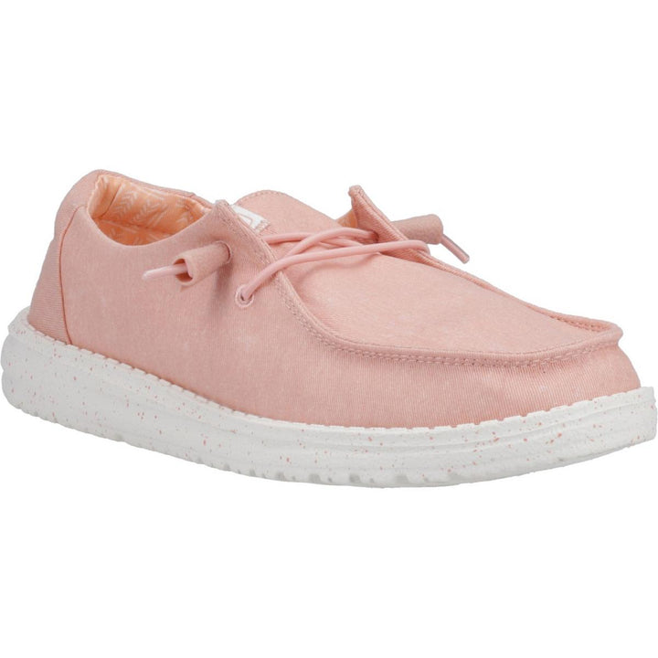 HEYDUDE Wendy Canvas Shoe Pink