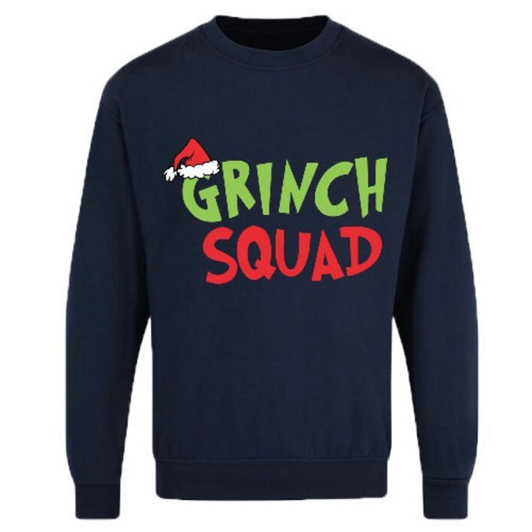 Game Adults Grinch Squad Hate Loathe Entirely Printed Christmas Sweatshirt