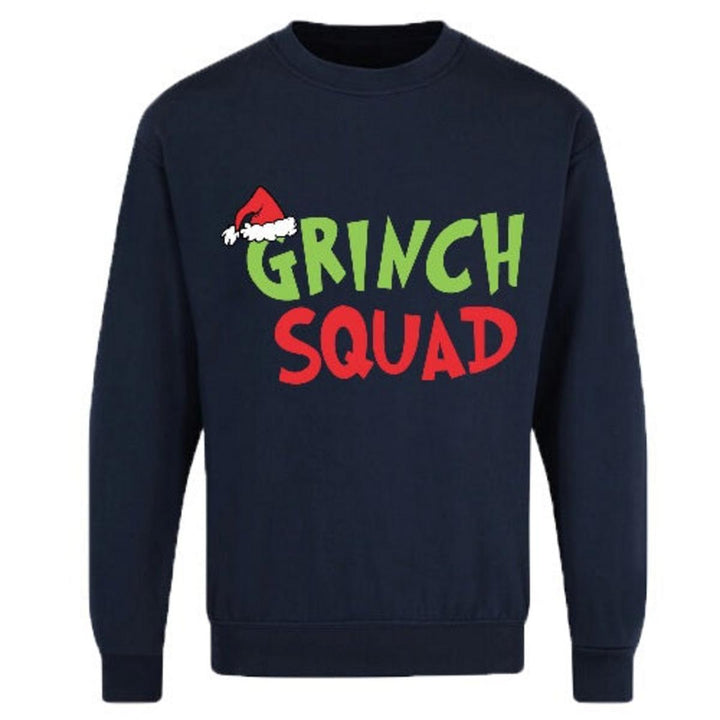 Game Adults Grinch Squad Hate Loathe Entirely Printed Christmas Sweatshirt