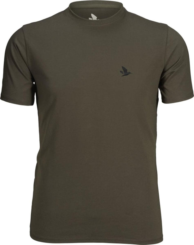 Seeland Outdoor 2-pack t-shirt Raven/Pine green