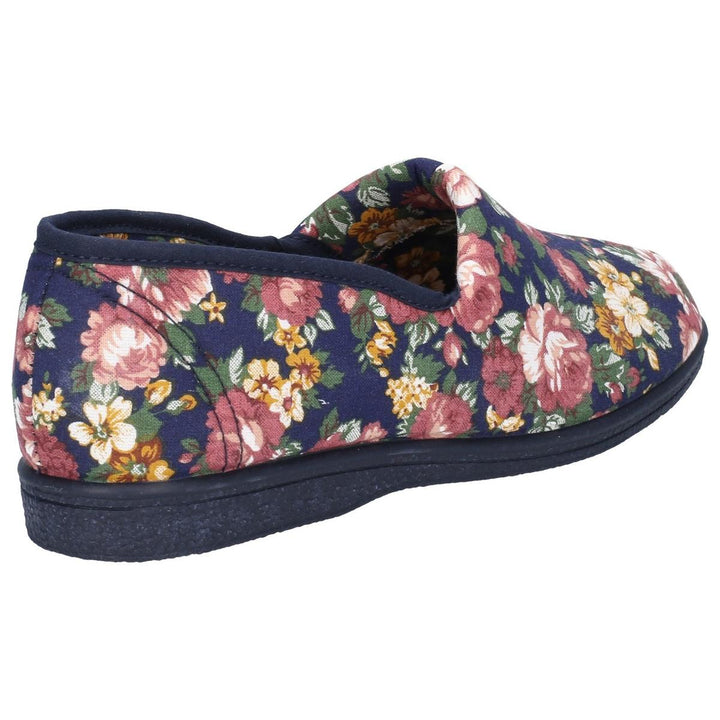 Mirak Patricia Cotton Slip On Summer Shoe Blue