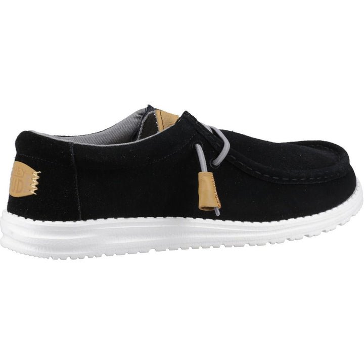HEYDUDE Wally Craft Suede Shoe Black