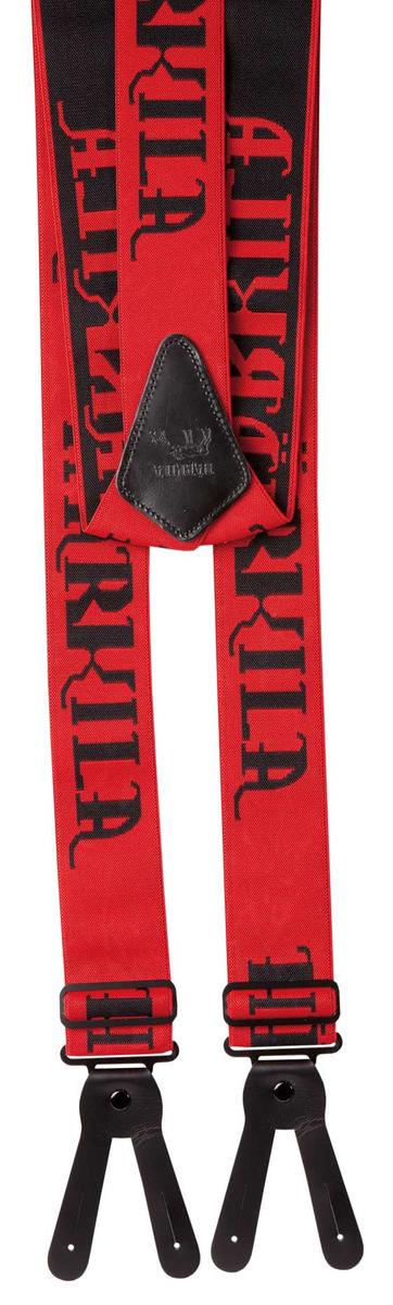 Harkila Carl-August braces Red f/buttons