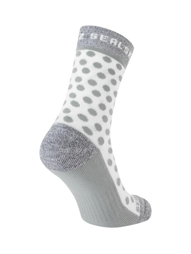 Sealskinz Rudham Womens Mid Length Meteorological Active Sock Grey/Cream Unisex SOCK