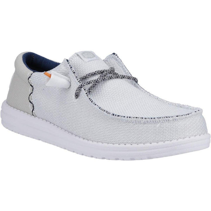 HEYDUDE Wally Funk Open Mesh Shoe White/White