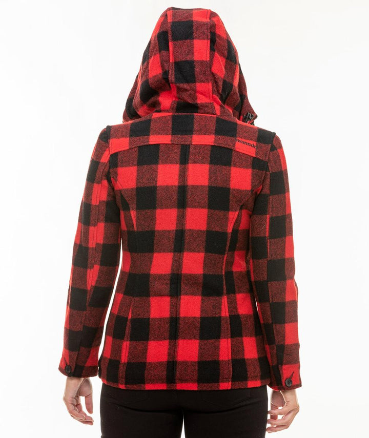 Swanndri Seattle Hoodie Red/Black Check