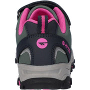 Hi-Tec Blackout Low Boots Dark Forest/India Ink/Pink