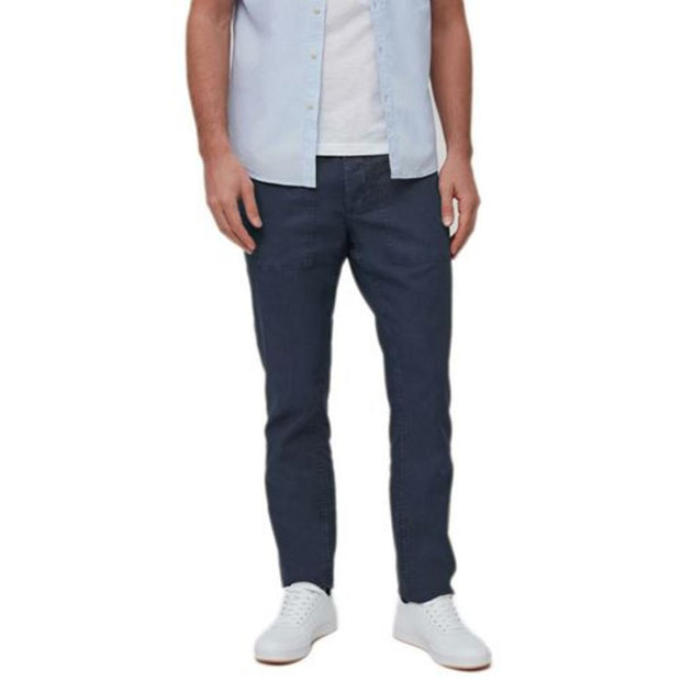 Game Mens Straight Fit Linen Blend Trousers
