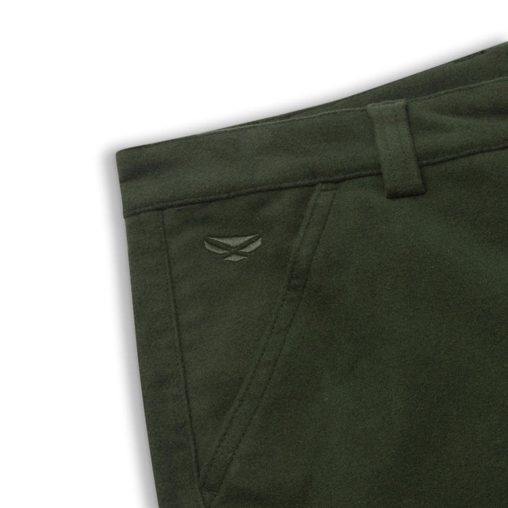 Hoggs of Fife Monarch II Moleskin Jeans - Dark Olive