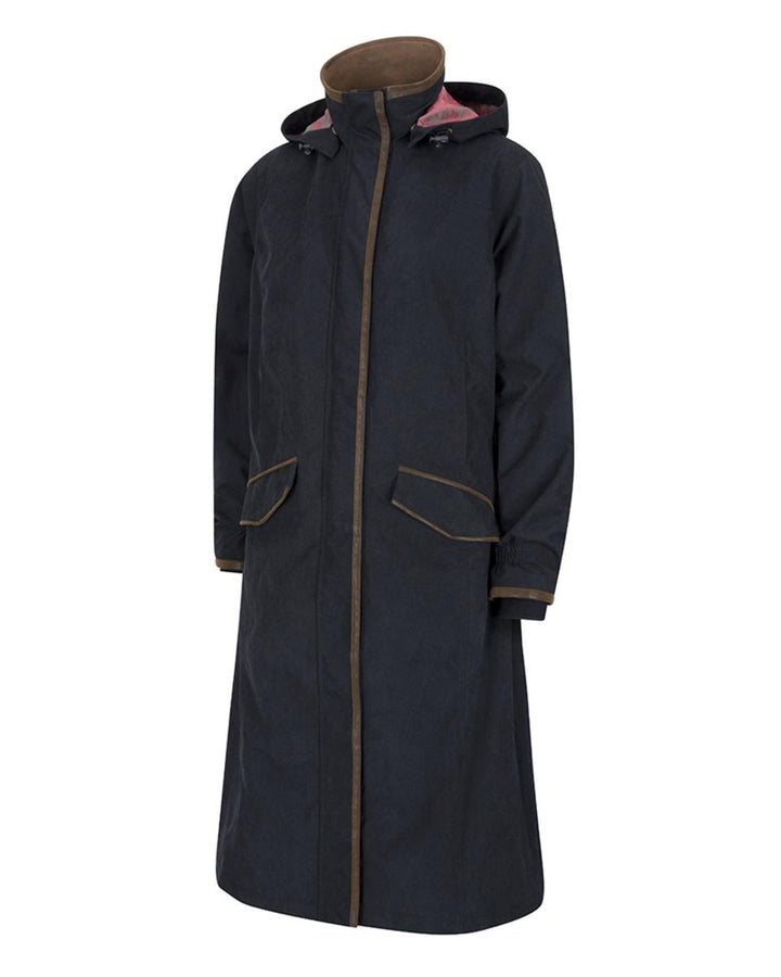 Hoggs of Fife Struther Ladies Long Riding Coat - Navy