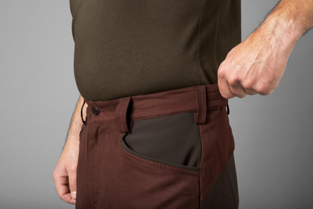 Harkila Scandinavian trousers - Bloodstone red/Shadow brown