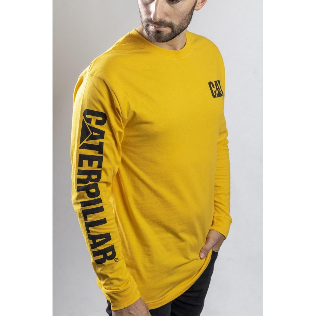 Caterpillar Trademark Banner Long Sleeve T-Shirt