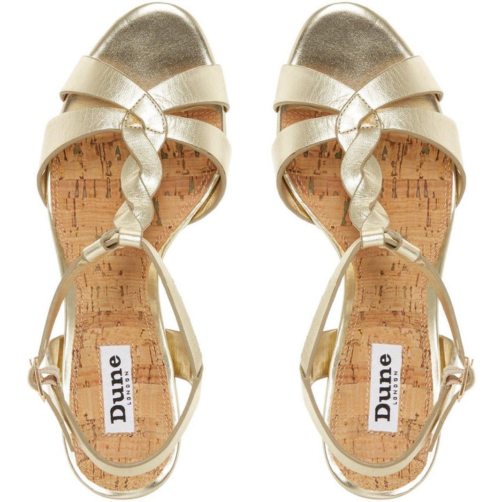 Dune Koala Sandals Gold