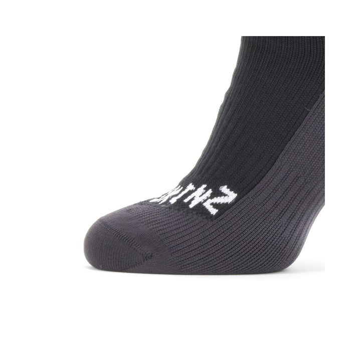 Sealskinz Starston Waterproof Cold Weather Mid Length Sock Black/Grey Unisex SOCK