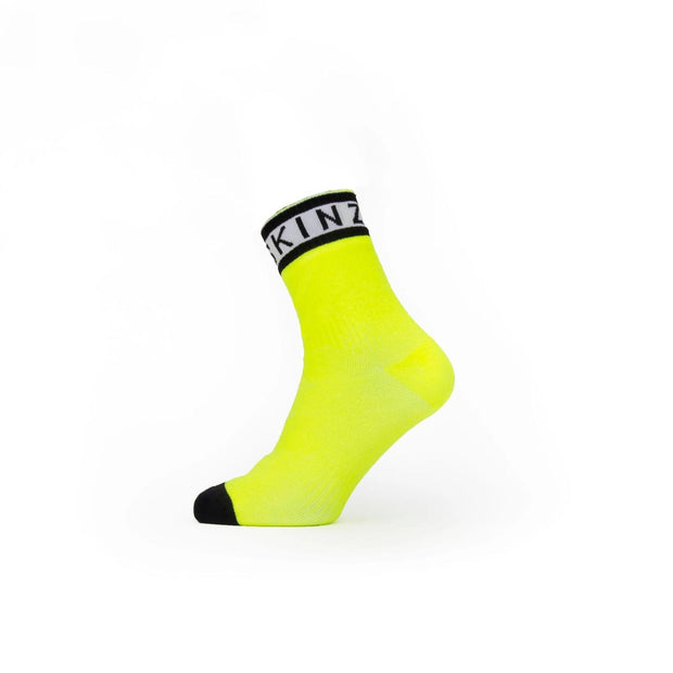Sealskinz Waterproof Warm Weather Ankle Length Sock with Hydrostop - Neon Yellow/Black/White