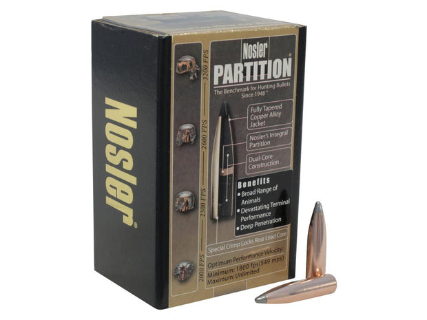Nosler Partition Projectiles 270 Cal 150gr Sp Box 50