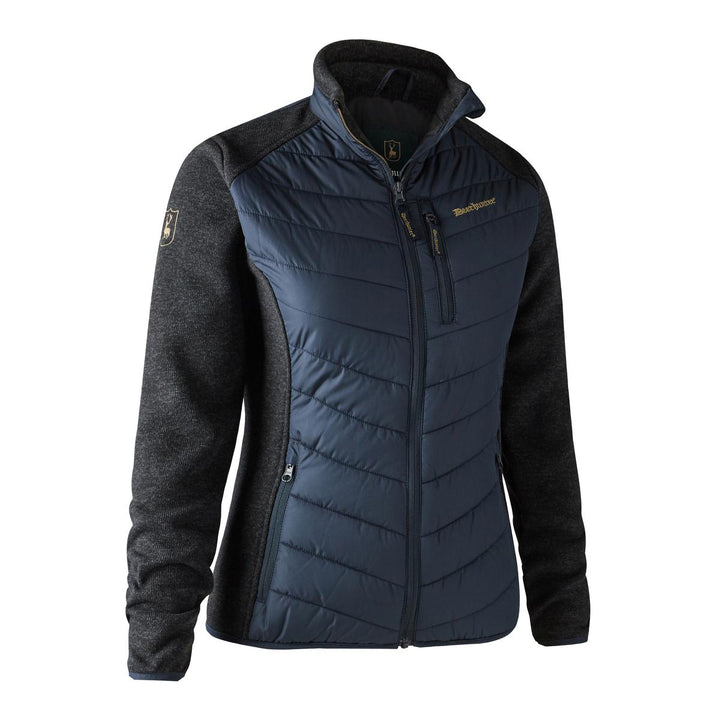 Deerhunter Lady Caroline Padded Jacket with knit Dark Blue