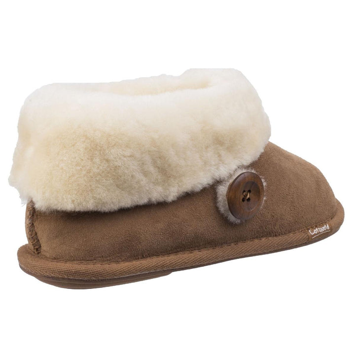 Cotswold Wotton Sheepskin Bootie Chestnut