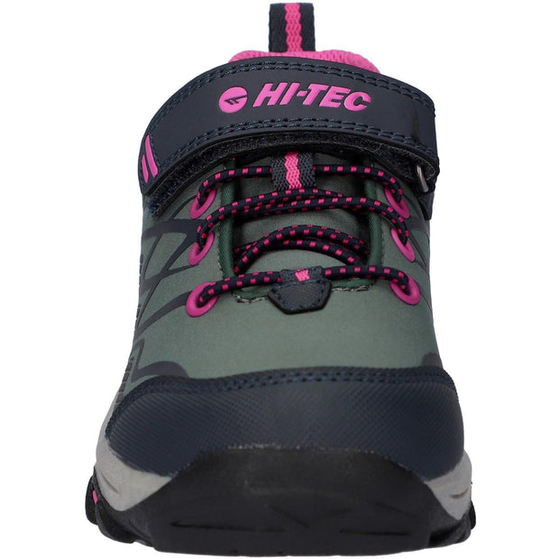 Hi-Tec Blackout Low Boots Dark Forest/India Ink/Pink