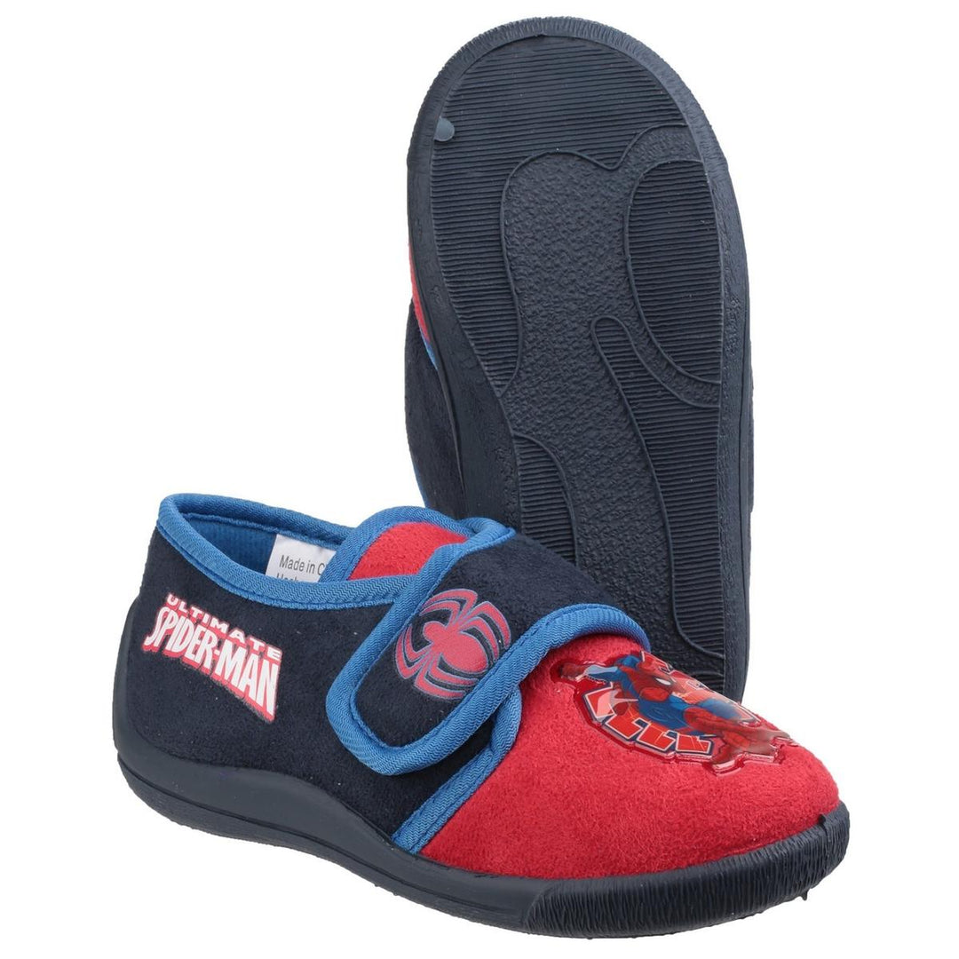Cortina Spiderman Touch Fastening Slipper Red/Navy