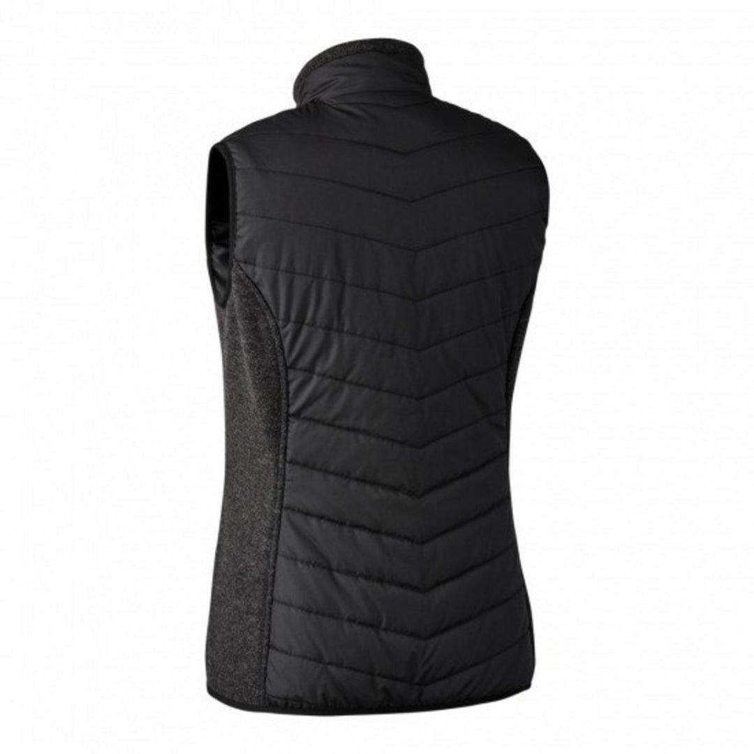 Deerhunter Lady Caroline Padded Waistcoat with knit Black
